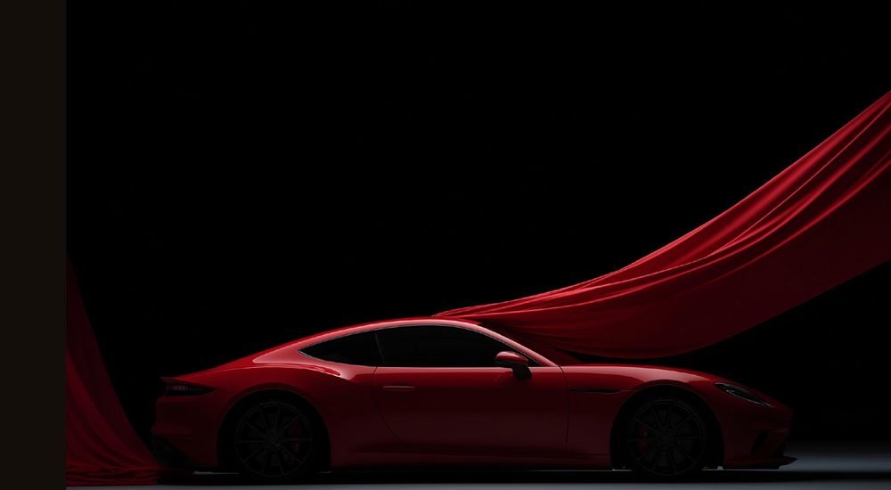 Red sports car colour change
